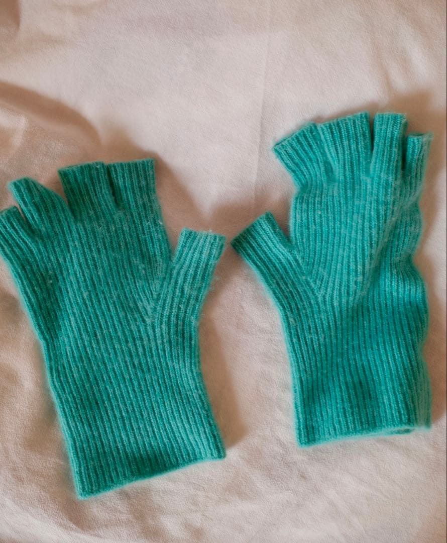 cash & barba オープンフィンガーグローブ ターコイズ