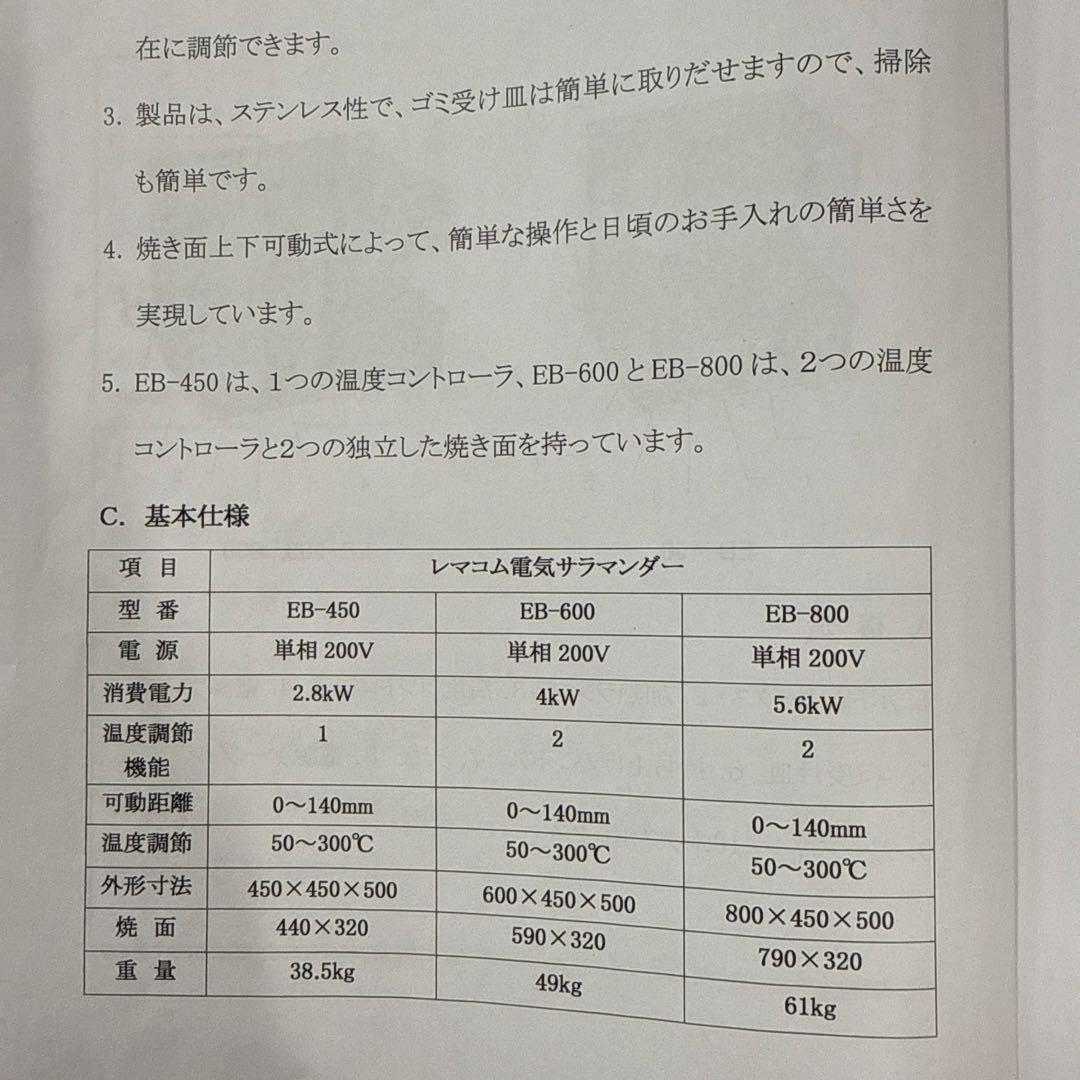 電気サラマンダー熱調理機器焼物器　クリーブランドRSM-600