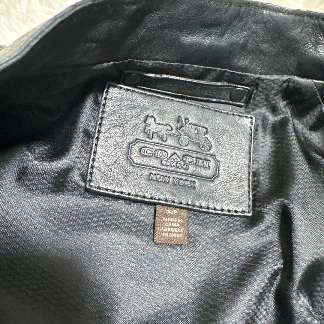 激レア！ 美品✨ COACH ライダースジャケット シングル 黒