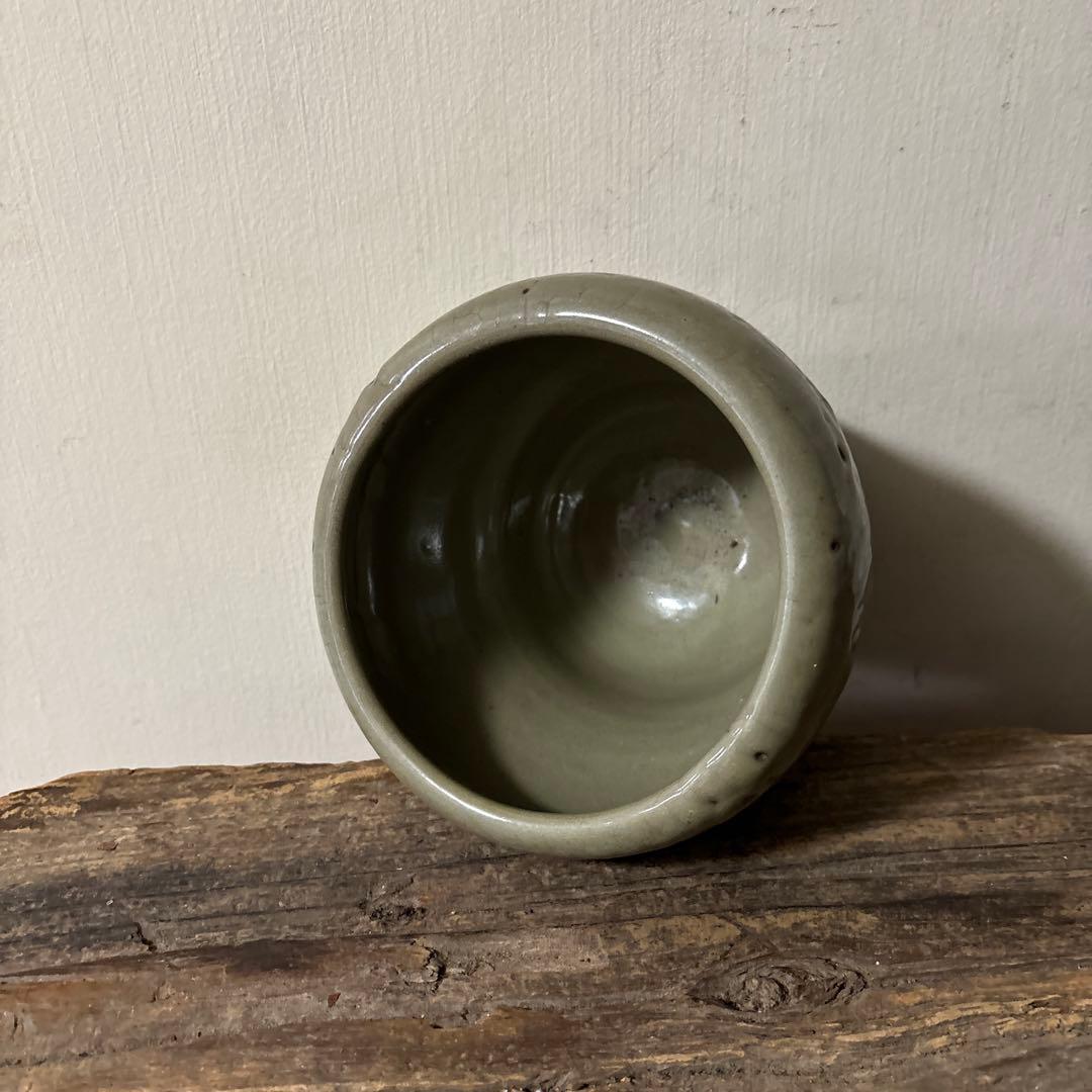 古伊万里青磁水差　江戸　初期　茶道具　抹茶　古民芸　アンティーク　方丈唯心　李朝