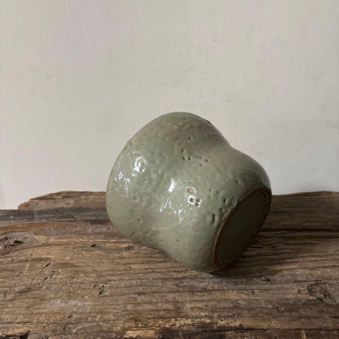 古伊万里青磁水差　江戸　初期　茶道具　抹茶　古民芸　アンティーク　方丈唯心　李朝