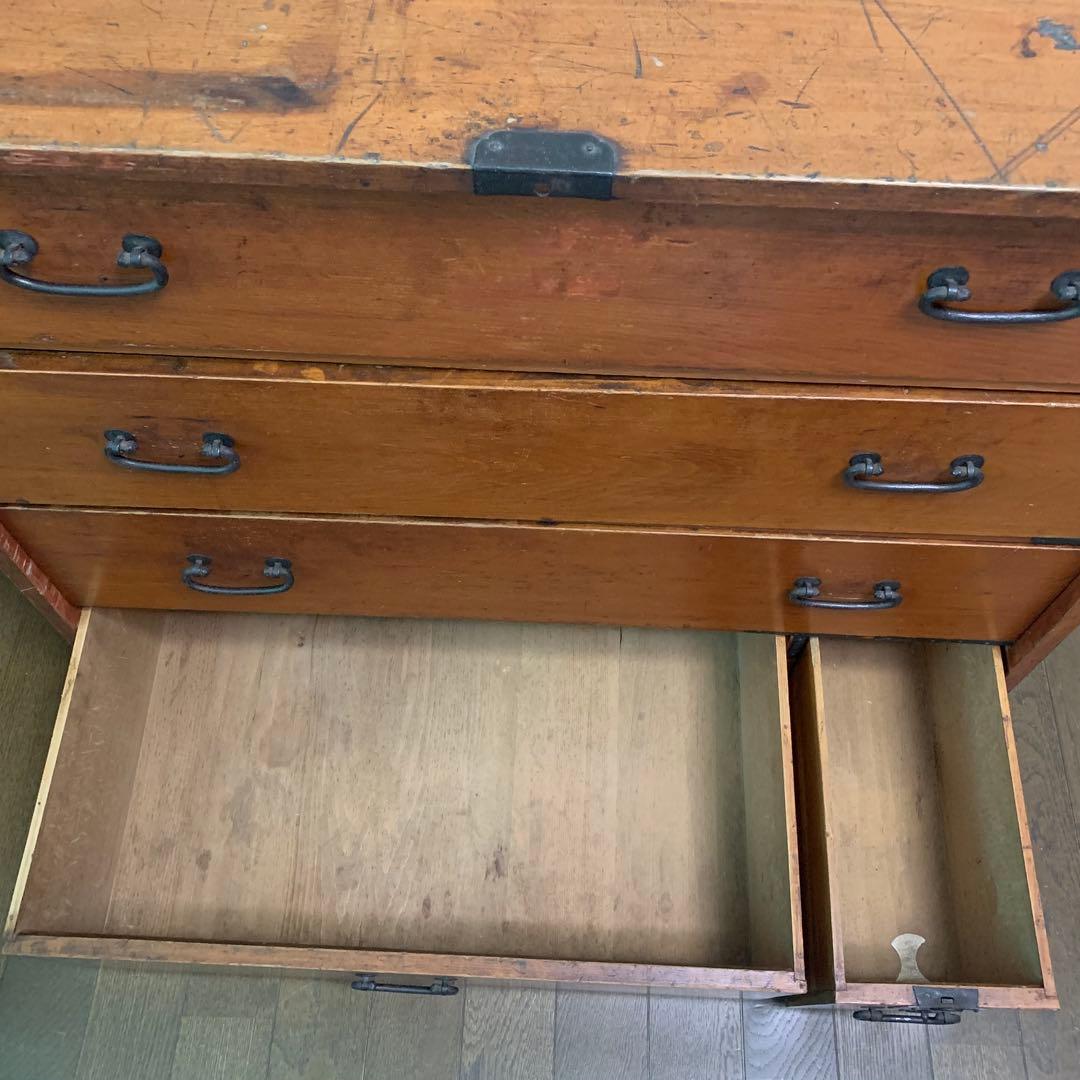 アンティーク　和タンス　古道具　高山箪笥　市松人形