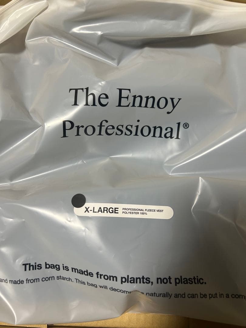 【XL】ENNOY PROFESSIONAL FLEECE VEST BLACK