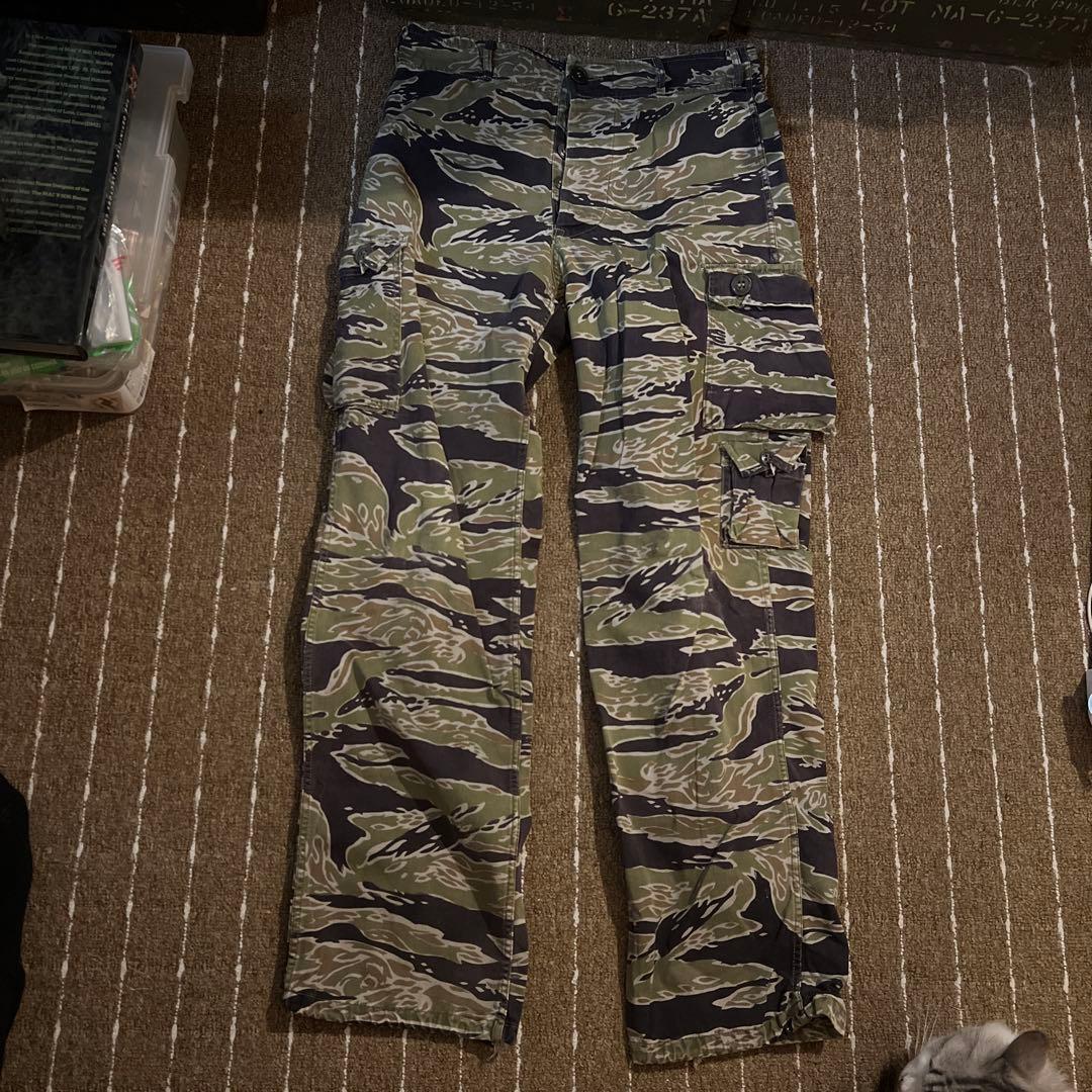 60S 実物　ベトナム戦　タイガーストライプ　パンツ　SOG 特殊部隊