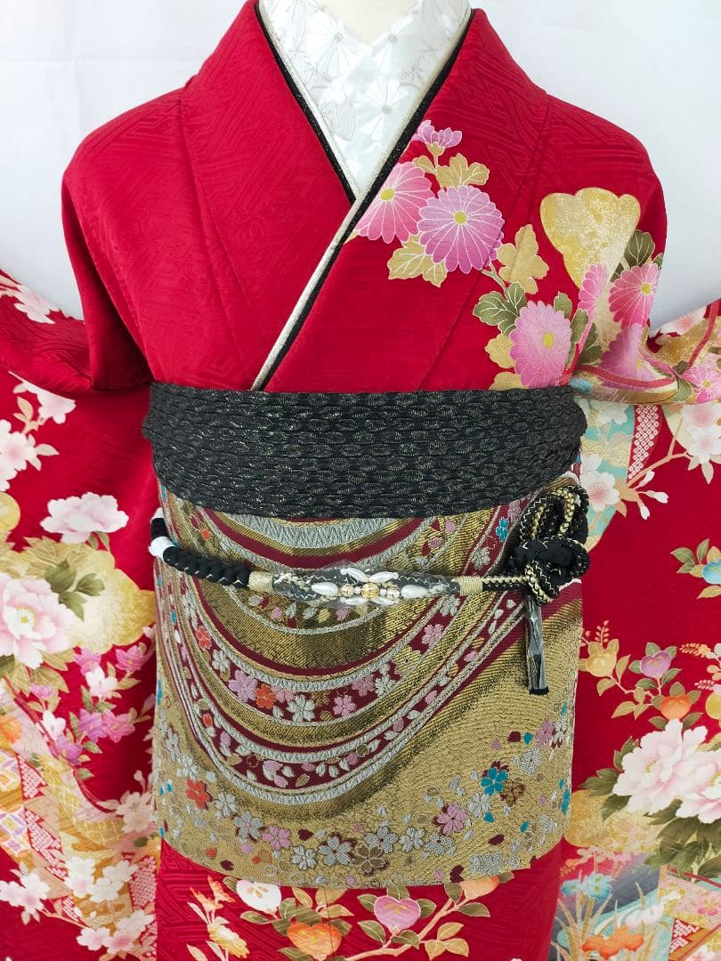 売約済み　美品　正絹　京友禅　振袖3点