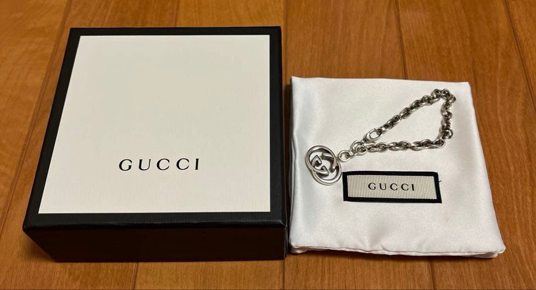 ☆りなこ。☆GUCCI メンズ インターロッキング ブレスレット