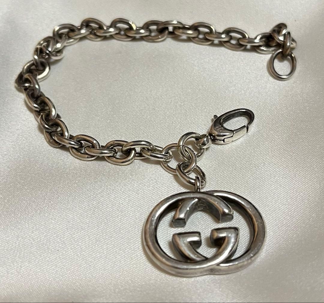 ☆りなこ。☆GUCCI メンズ インターロッキング ブレスレット