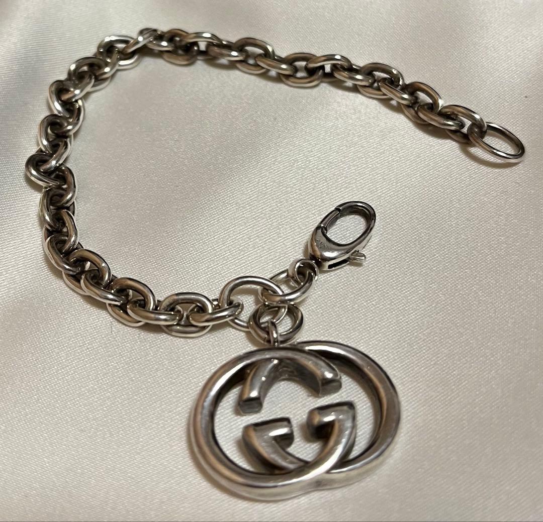 ☆りなこ。☆GUCCI メンズ インターロッキング ブレスレット