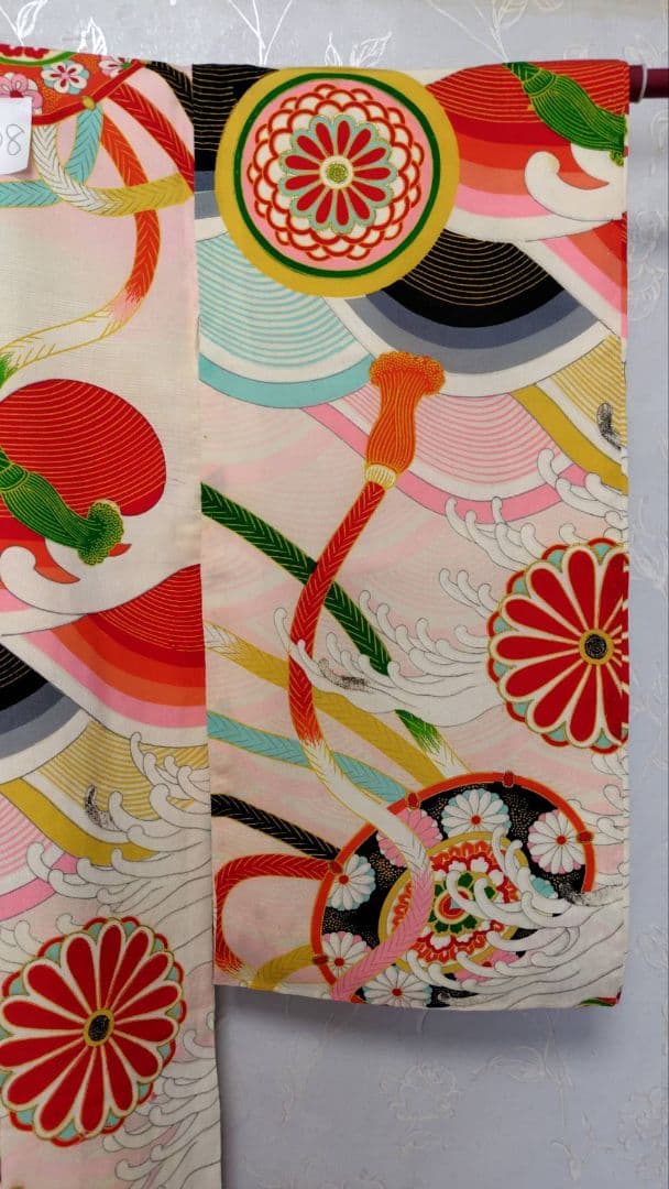 RK408アンティーク子供着物着丈94センチ裄丈40センチ正絹美品