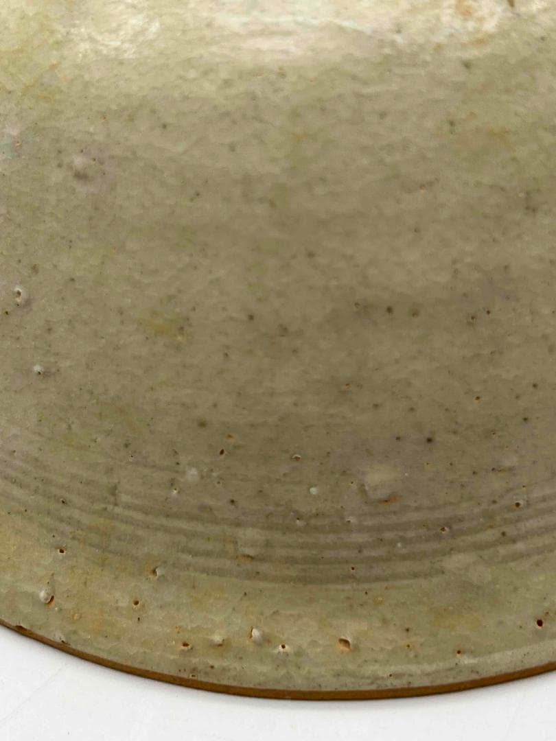 北宋時代　定窯　白釉模印花文茶碗　青磁　【旧家蔵出し】　影青(D-92)