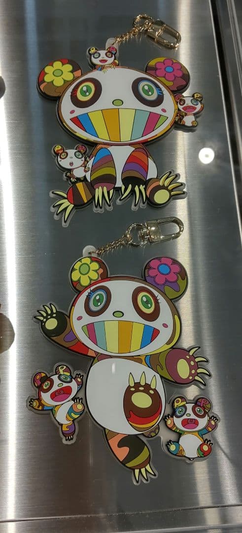 新作★２種セット★　村上隆　パンダ　ラバーキーリング　カイカイキキ