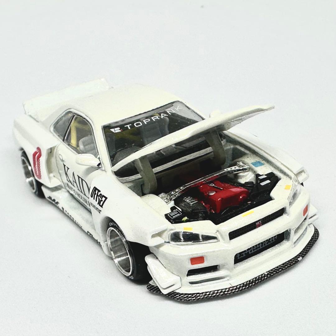 MINIGT Nissan スカイライン GT-R R34 街道ハウス 2セット