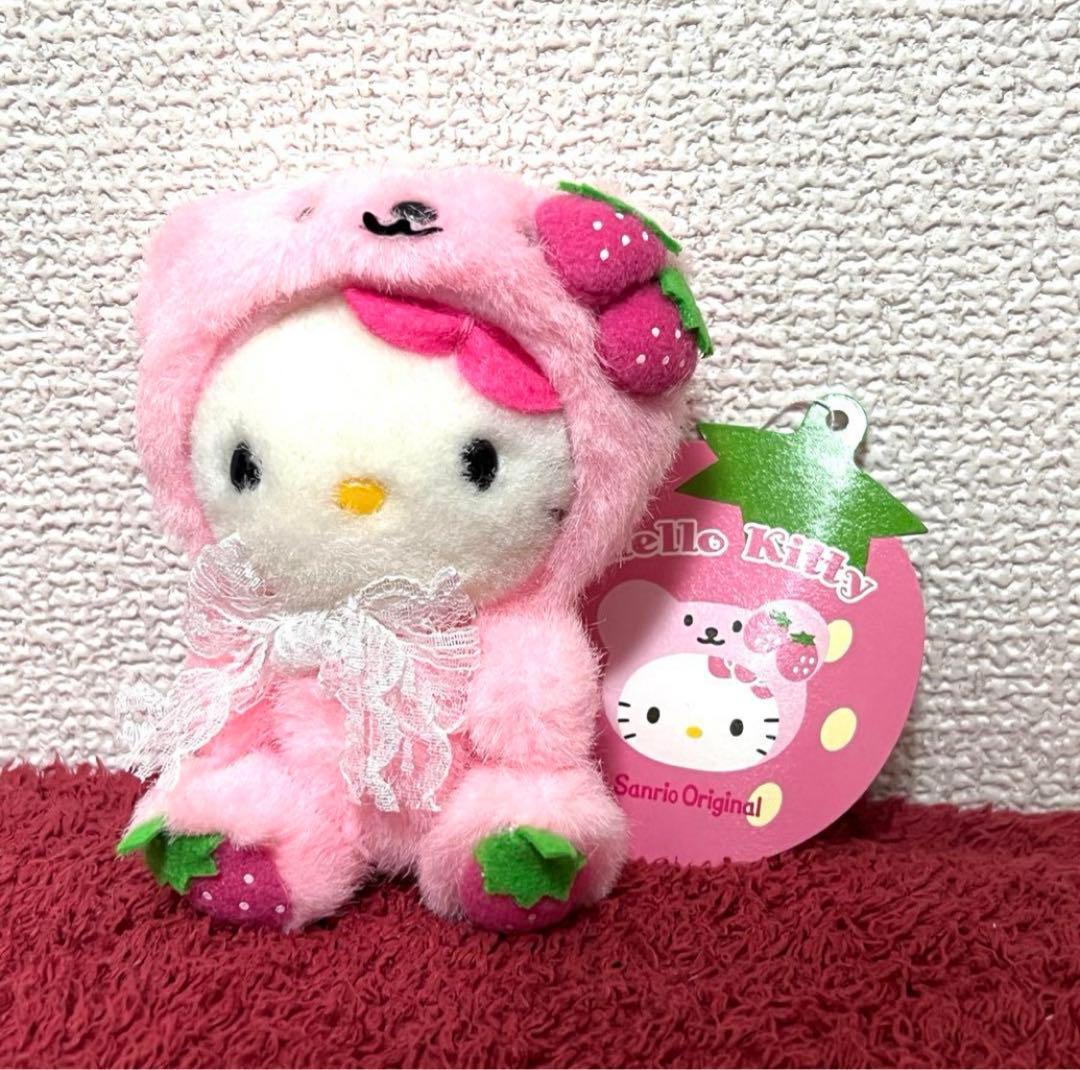 サンリオ キティ いちごベア マスコット ストロベリーベア ぬいぐるみ 着ぐるみ