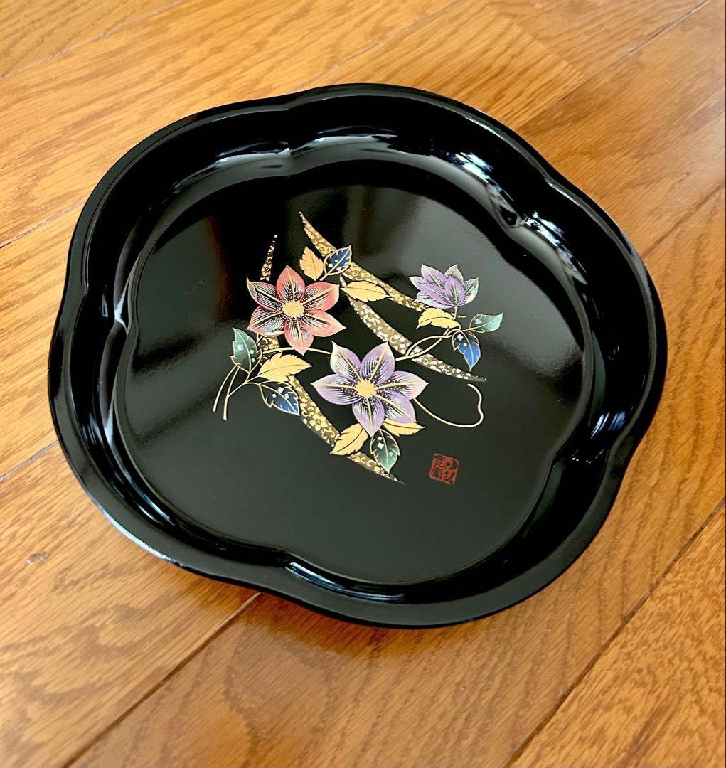 山本寛斎kansai yamamotoデザイン 漆器 盆　輪島塗　漆塗り　おぼん