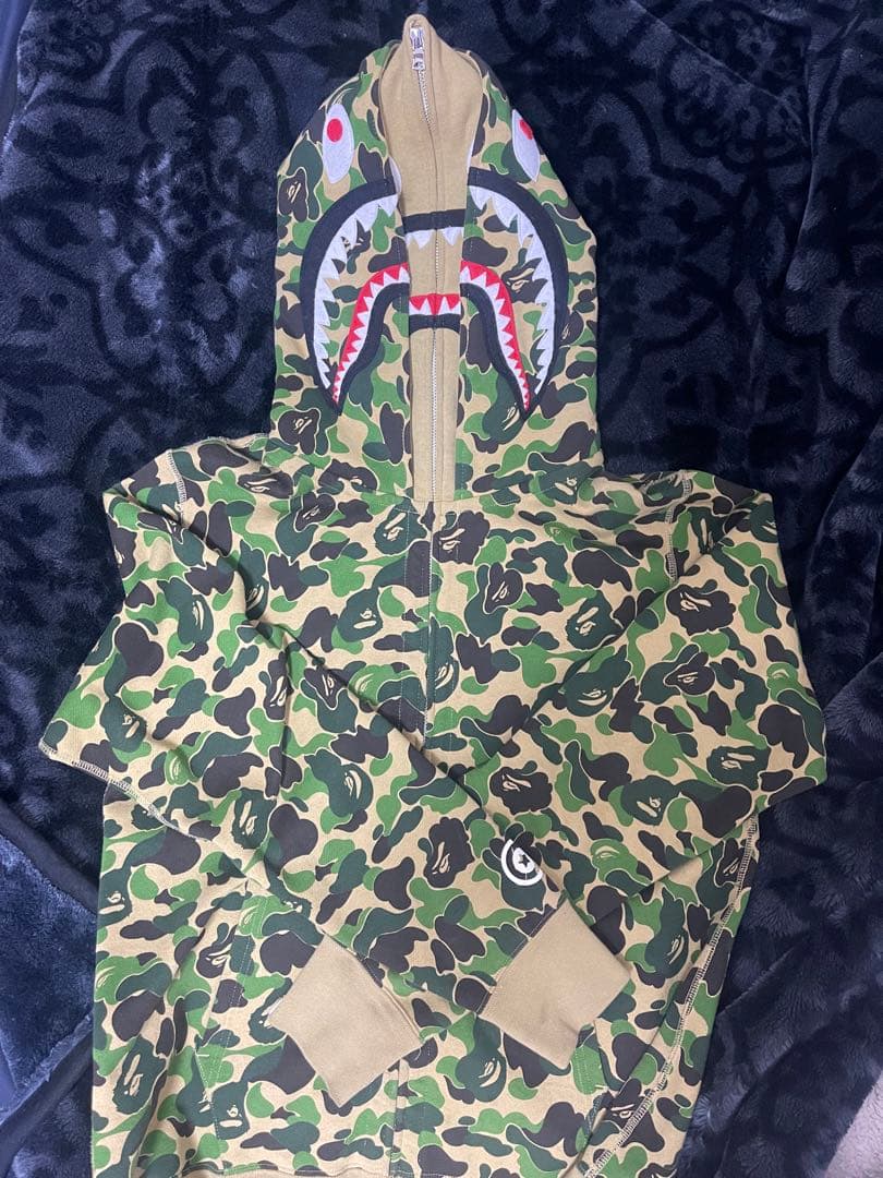トップス BAPE ABC Camo Double Shark Full Zip
