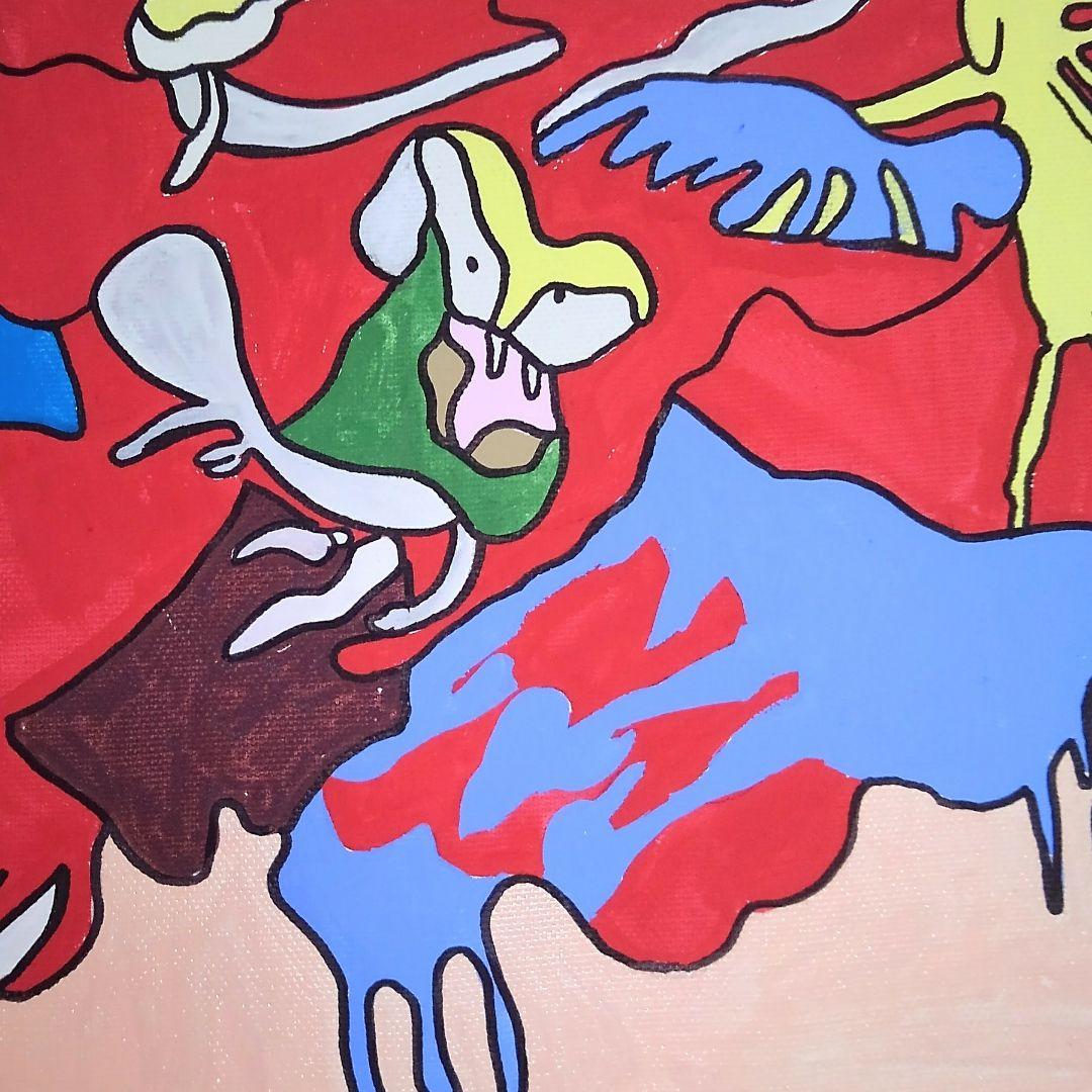 ジミー大西　油彩画 肉筆保証 肉筆サイン　F4サイズ　額装済み