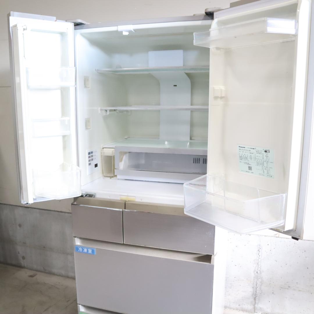 Panasonic NR-SPF455X-N 大型冷蔵庫 ガラス 両開き B67