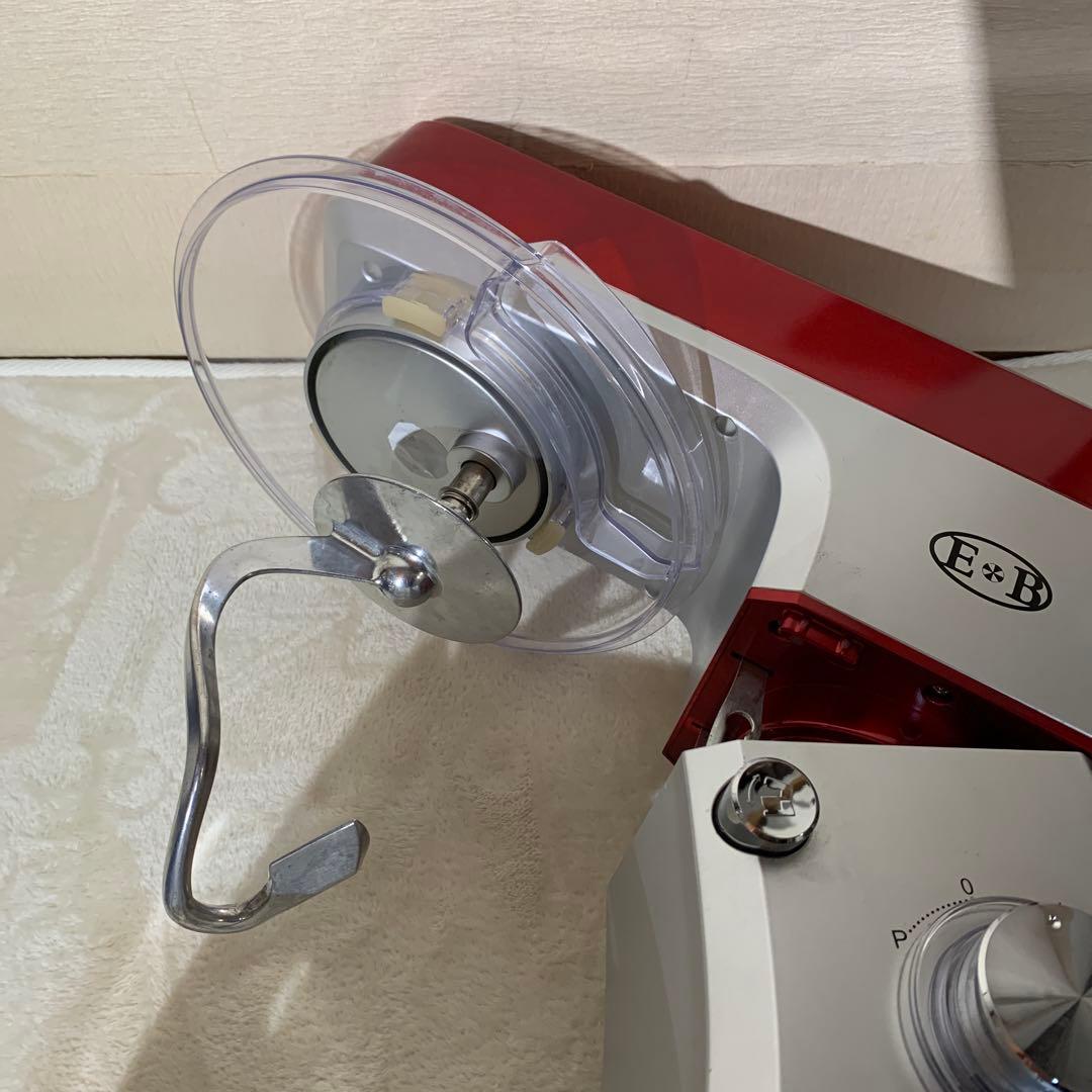 ★E＊B 大容量ミキサー 7L赤 シルバー ステンレスボウル EB-1701X★