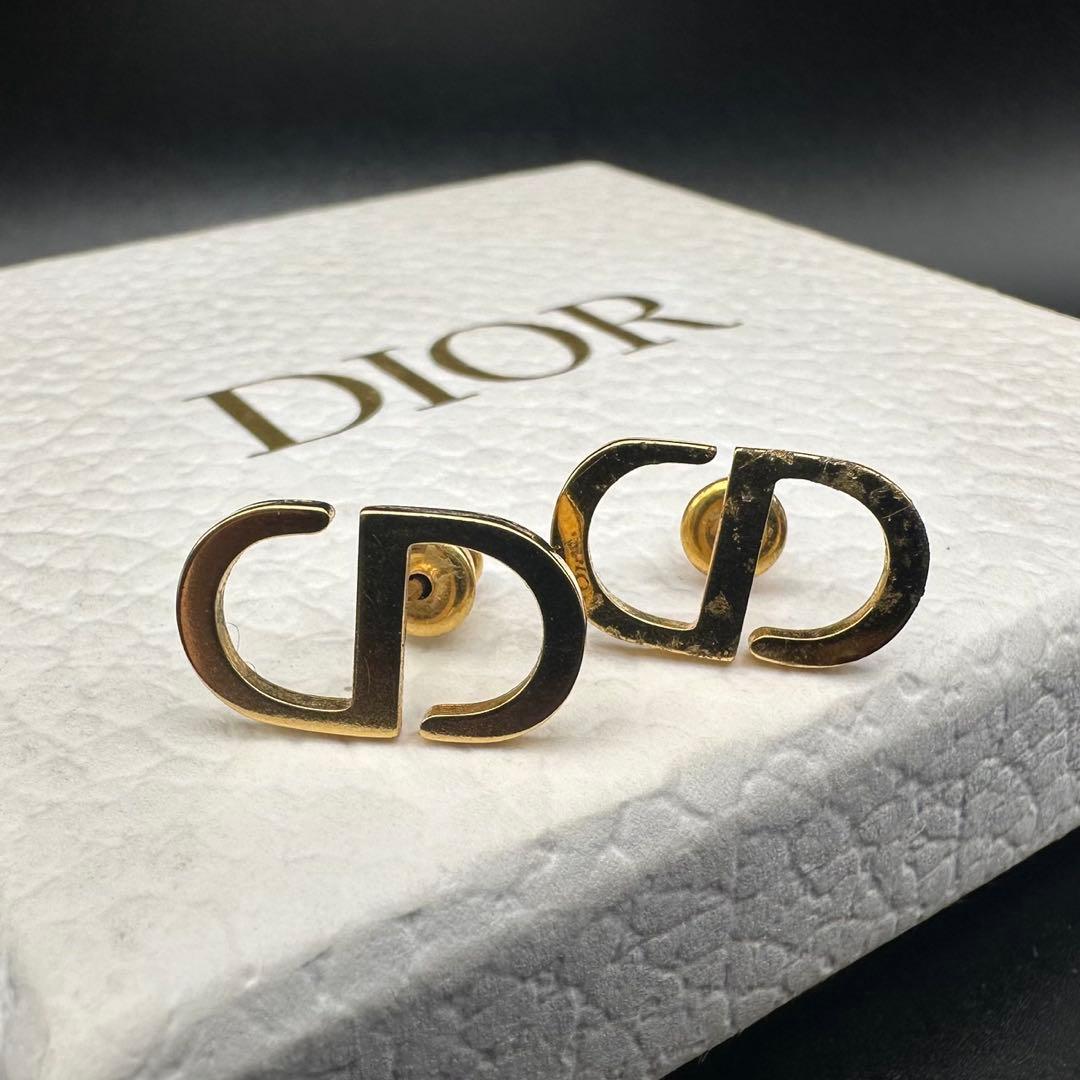 美品✨　Dior　ピアス　CD ロゴ　ゴールド　希少　刻印　1531