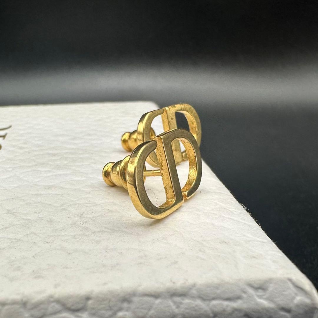 美品✨　Dior　ピアス　CD ロゴ　ゴールド　希少　刻印　1531