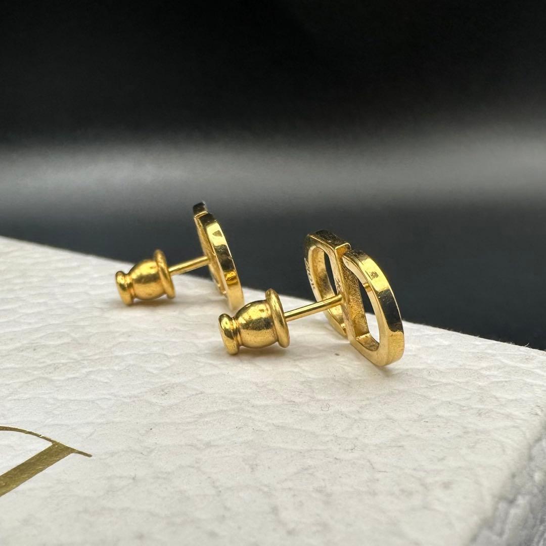 美品✨　Dior　ピアス　CD ロゴ　ゴールド　希少　刻印　1531