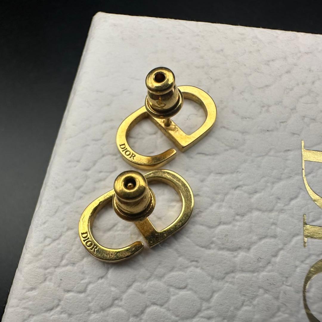美品✨　Dior　ピアス　CD ロゴ　ゴールド　希少　刻印　1531