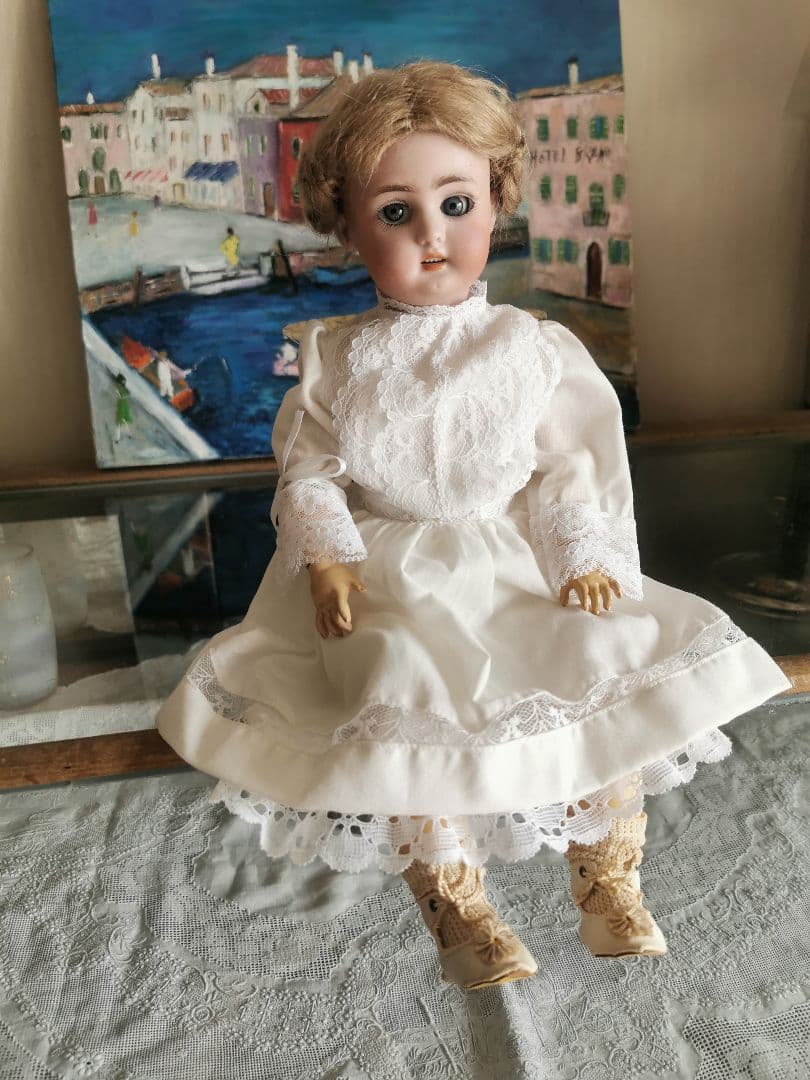アンティークビスクドール シモン＆ハルビック 動く12関節 編込髪美しい人形