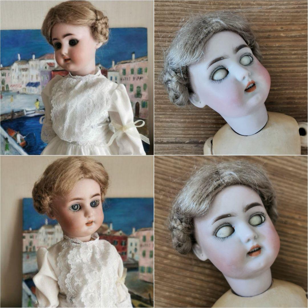 アンティークビスクドール シモン＆ハルビック 動く12関節 編込髪美しい人形