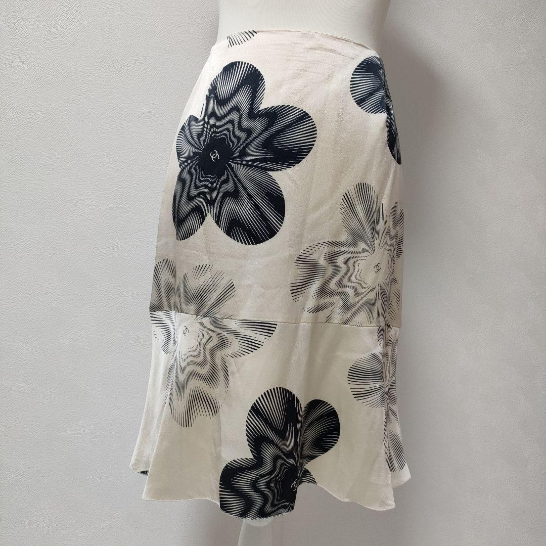 美品！シャネル　シルク　スカート　CHANEL　38