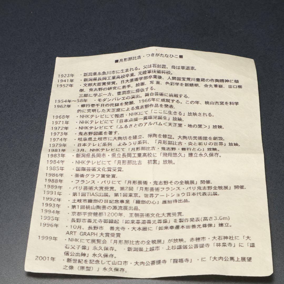 【最終価格】抹茶碗　鼠志野亀の絵　月形那比古　夏至亀　共箱　R1424お14