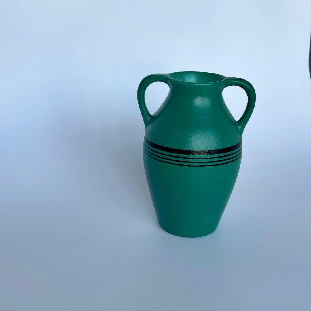 フラワーベース　アールデコ　オランダ陶器　花瓶　ゴーダ　アールヌーボー