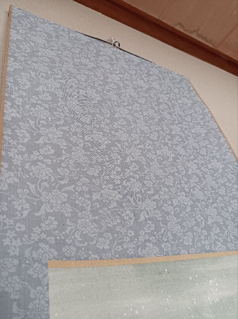 美品 開運 縁起物 五穀豊穣 繁盛 軸 雪 絵 中国 風水 四柱推命 インテリア