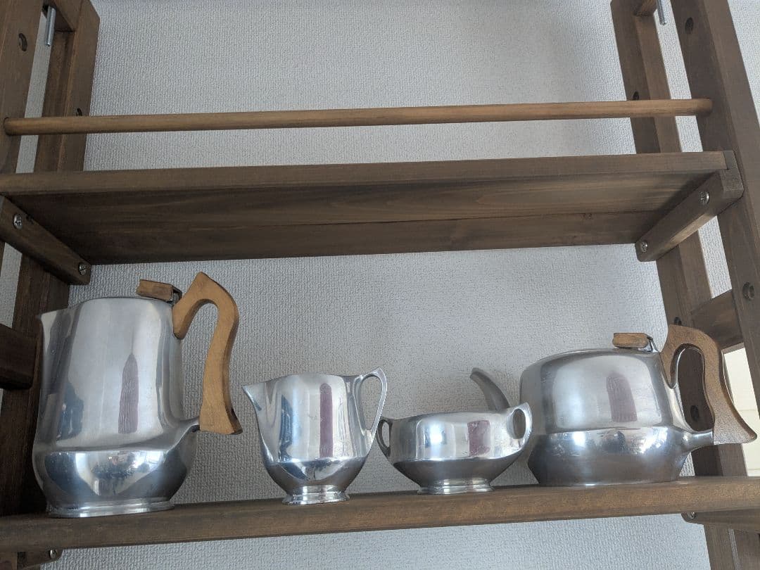 英国 Picquot Ware ピコーウェア ティーセット 4点 ヴィンテージ