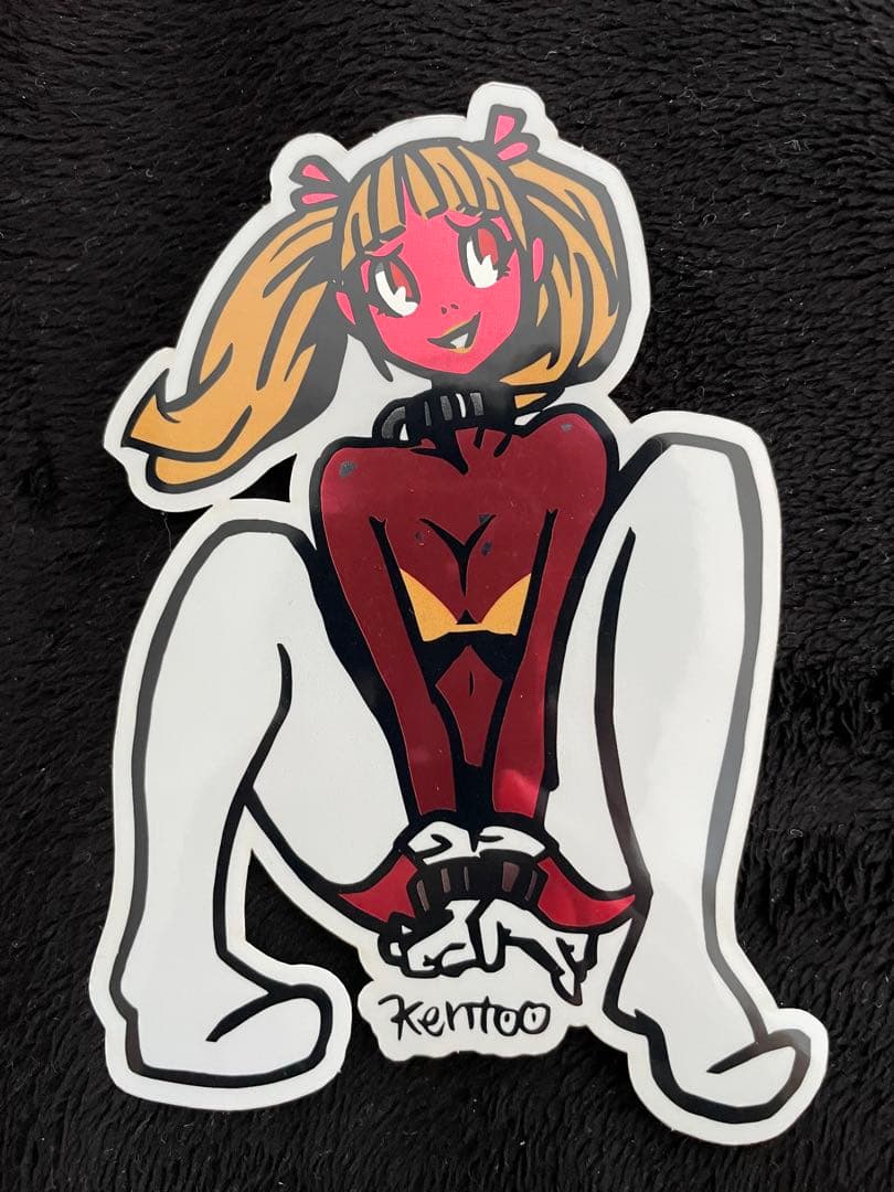 ステッカー付 KENTOO Racing Girls ソフビ フィギュア