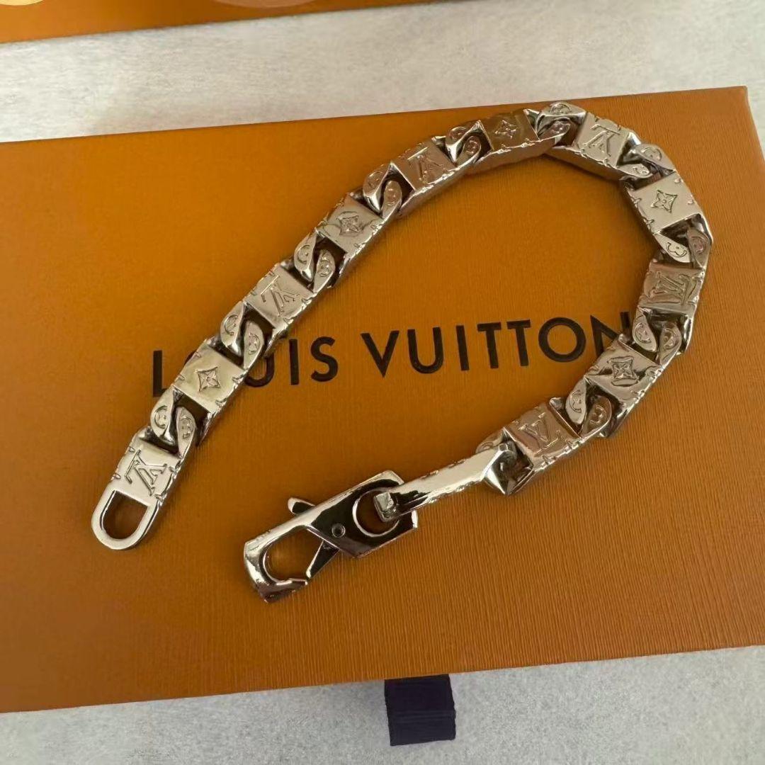 付属品完備 ブレスレット コリエチェーンモノグラム シルバー