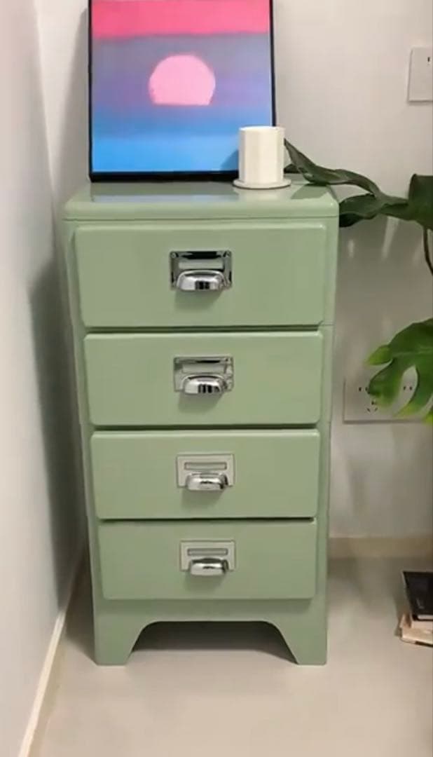 【グリーン】チェスト 組立不要 4段 収納ケース 収納ボックス 引き出し