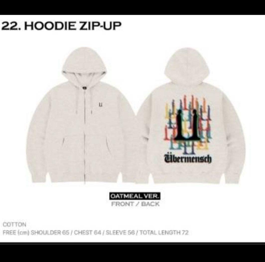 【グルミット様】G-DRAGON ジップパーカー Ubermensch