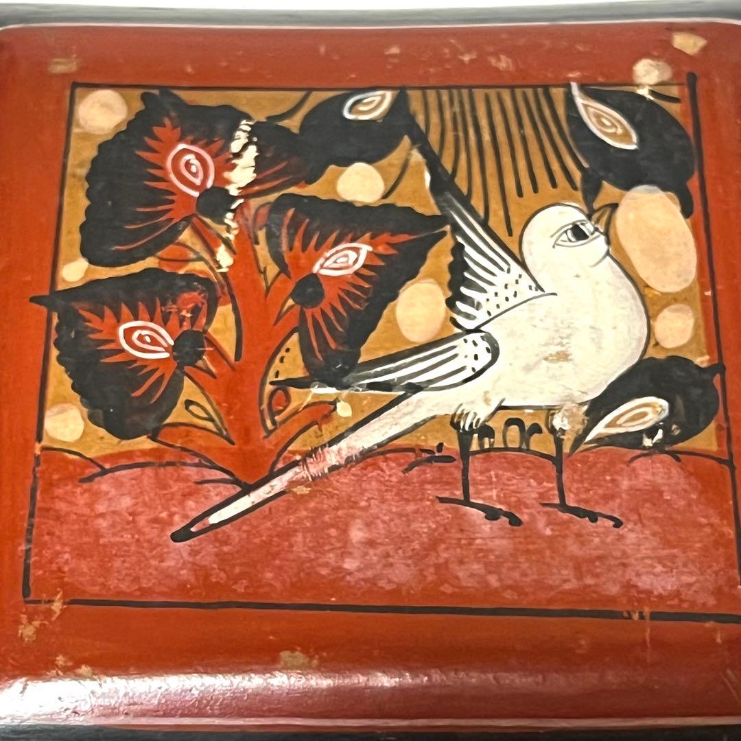 ■希少■メキシコ・トナラ陶器箱■ヴィンテージ・トナラ焼き・Mexico・小物入れ