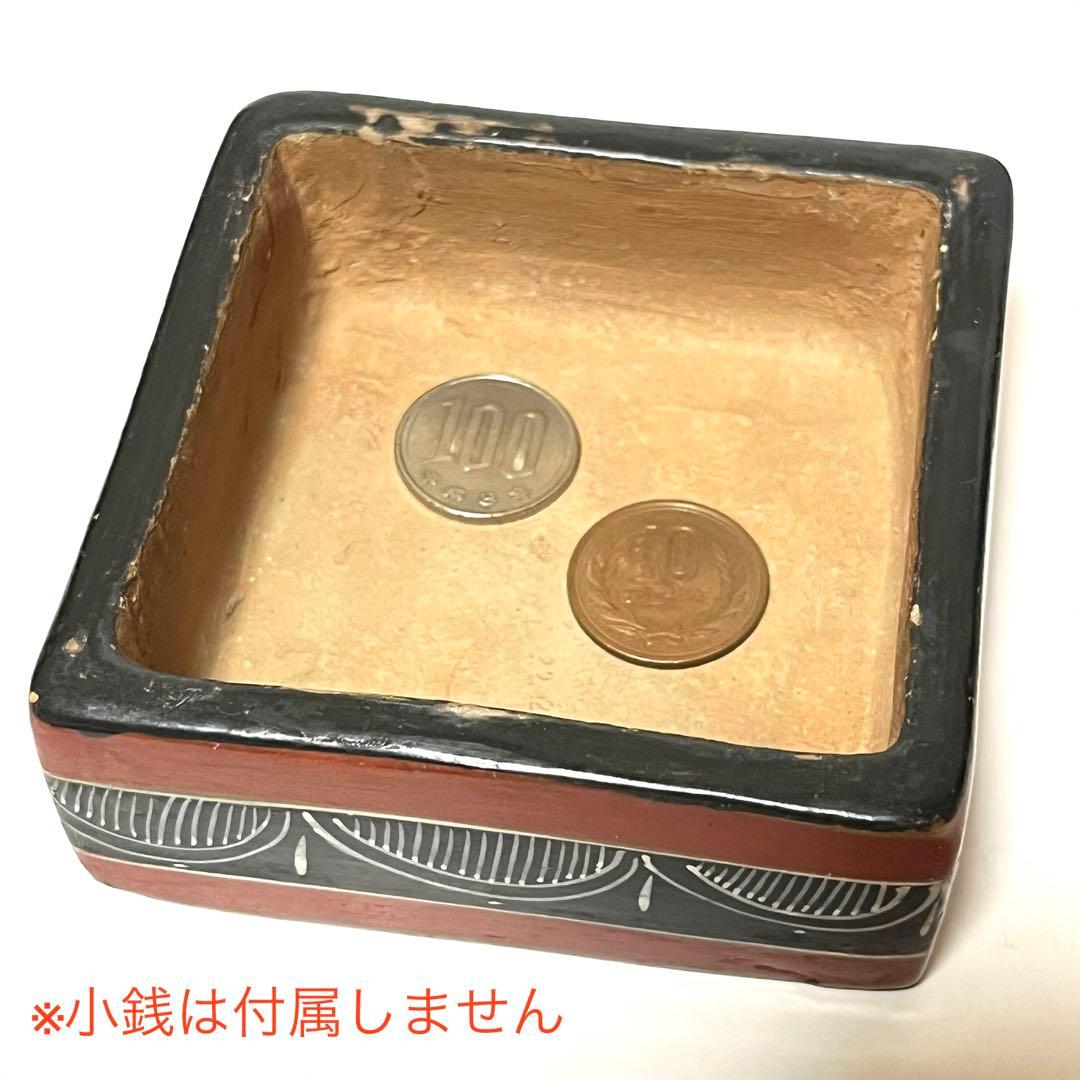 ■希少■メキシコ・トナラ陶器箱■ヴィンテージ・トナラ焼き・Mexico・小物入れ