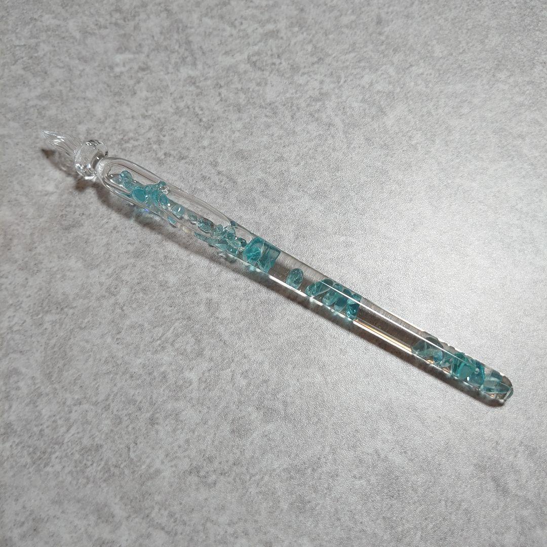 ガラス工房　まつぼっくり　ガラスペン　ストームグラス アパタイト