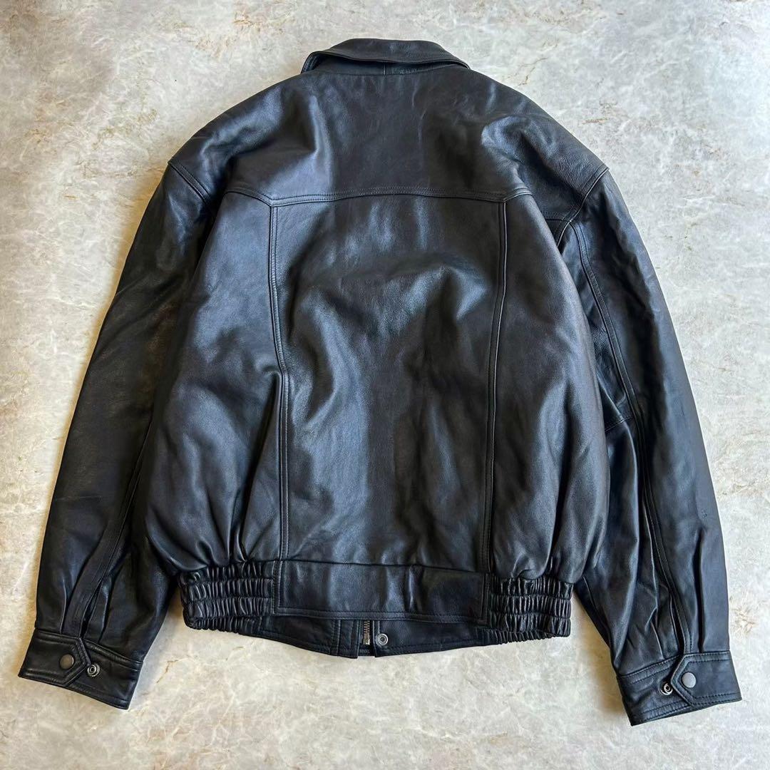 A-2 ウエスタンデザイン ショート丈 本革レザー ボンバージャケット ブルゾン
