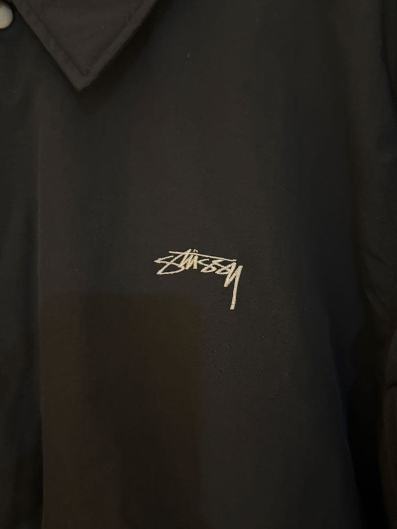 STUSSY ステューシー コーチジャケット メンズL フェイクファー裏地 美品
