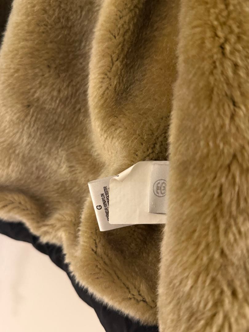 STUSSY ステューシー コーチジャケット メンズL フェイクファー裏地 美品