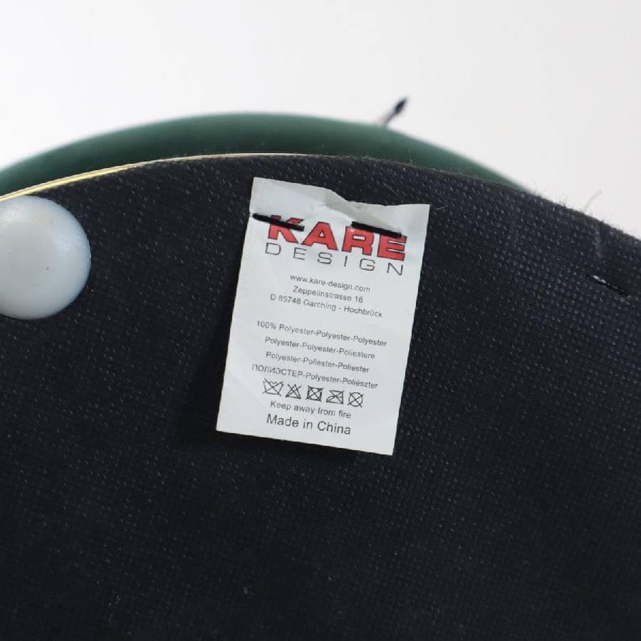 値下ドイツ KARE カレ チェリー ダークグリーンブラス O35cm スツール