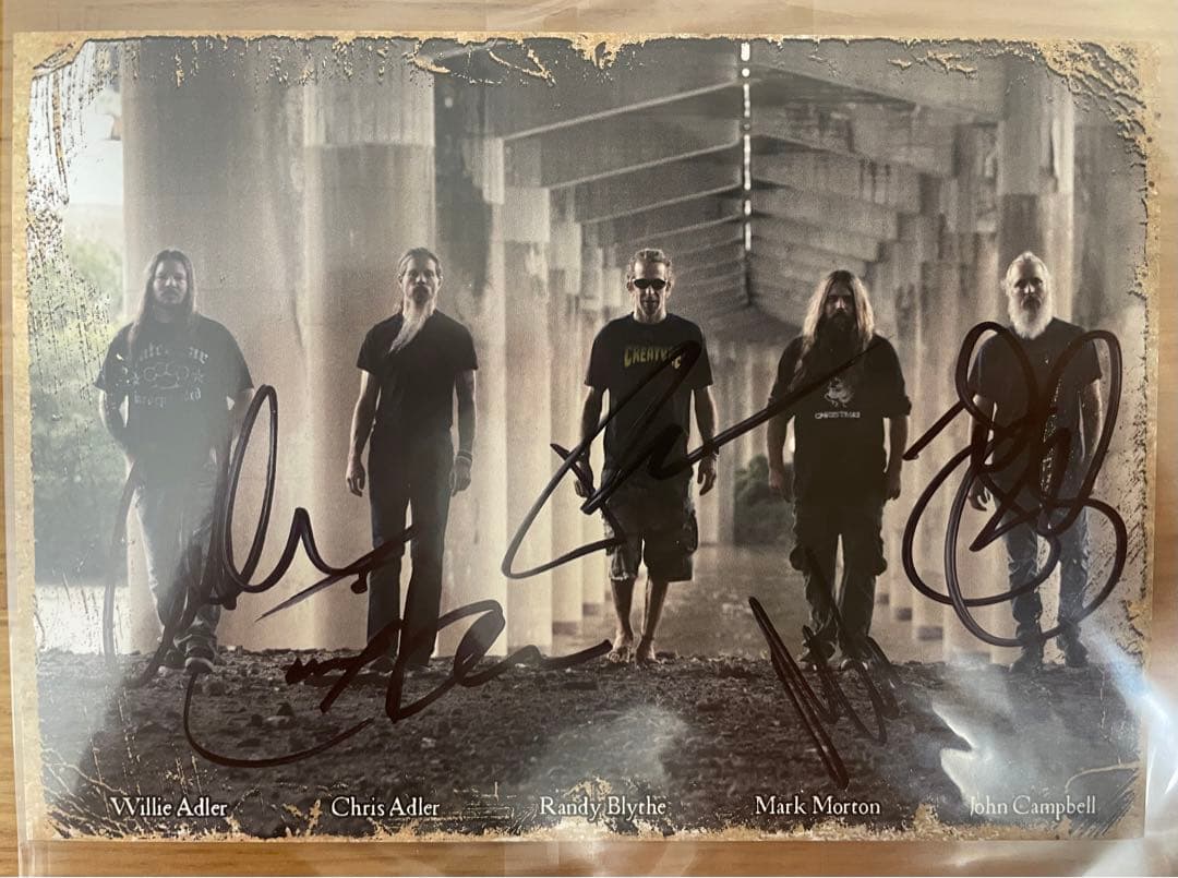 lamb of god 直筆サイン入りフォトカード