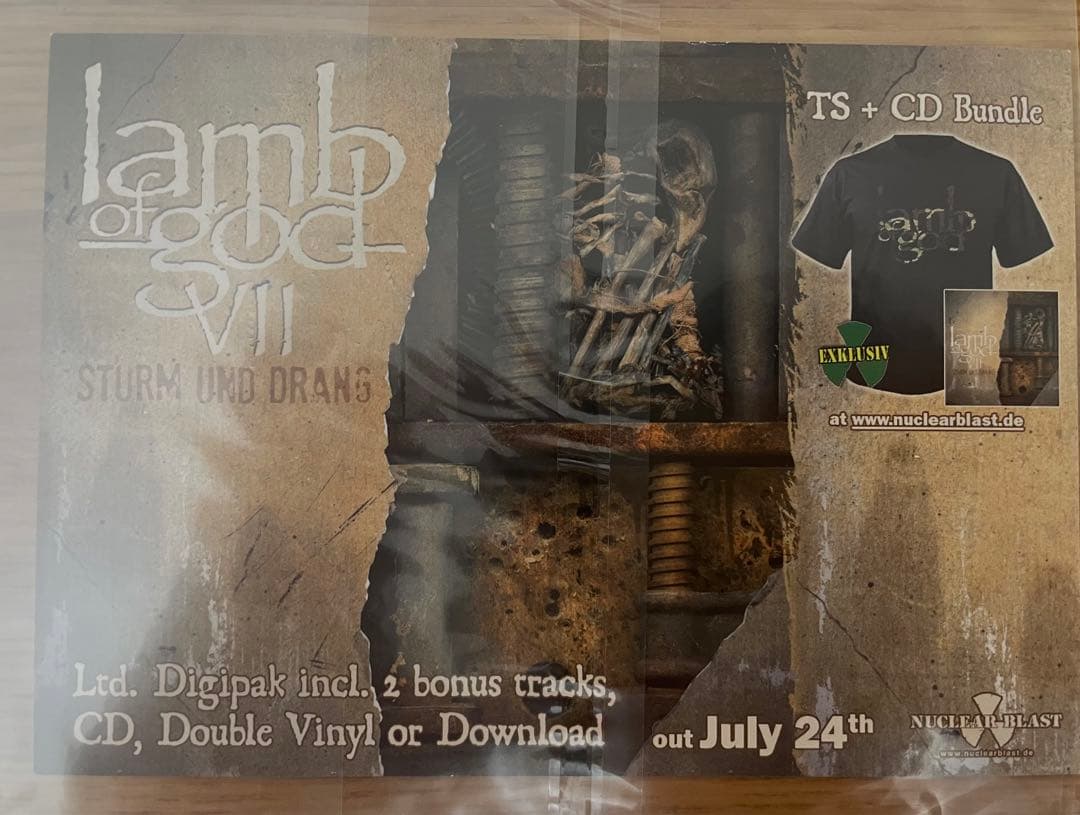 lamb of god 直筆サイン入りフォトカード