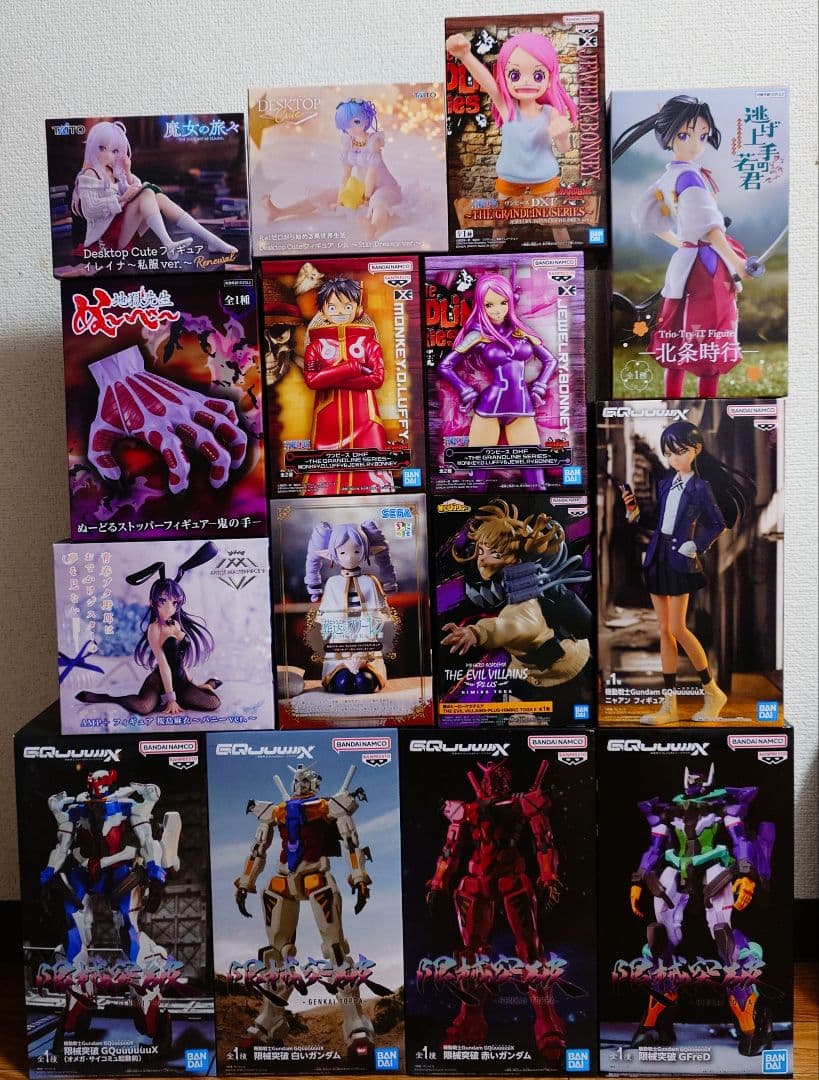 機動戦士ガンダムジークアクス　ワンピース　リゼロ　フィギュア　まとめ売り②