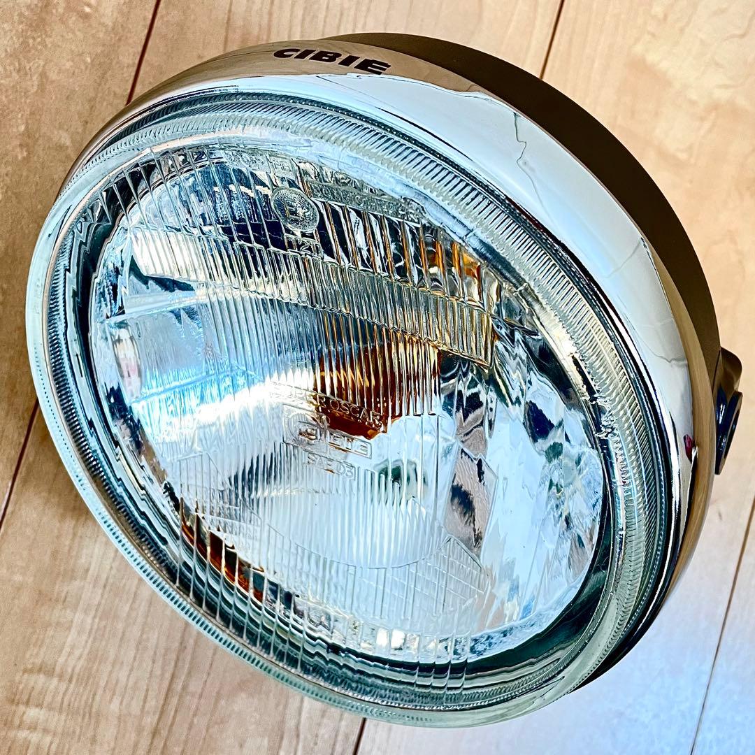 当時物 シビエ 凹み ヘッドライト 極美品 CIBIE マーシャル
