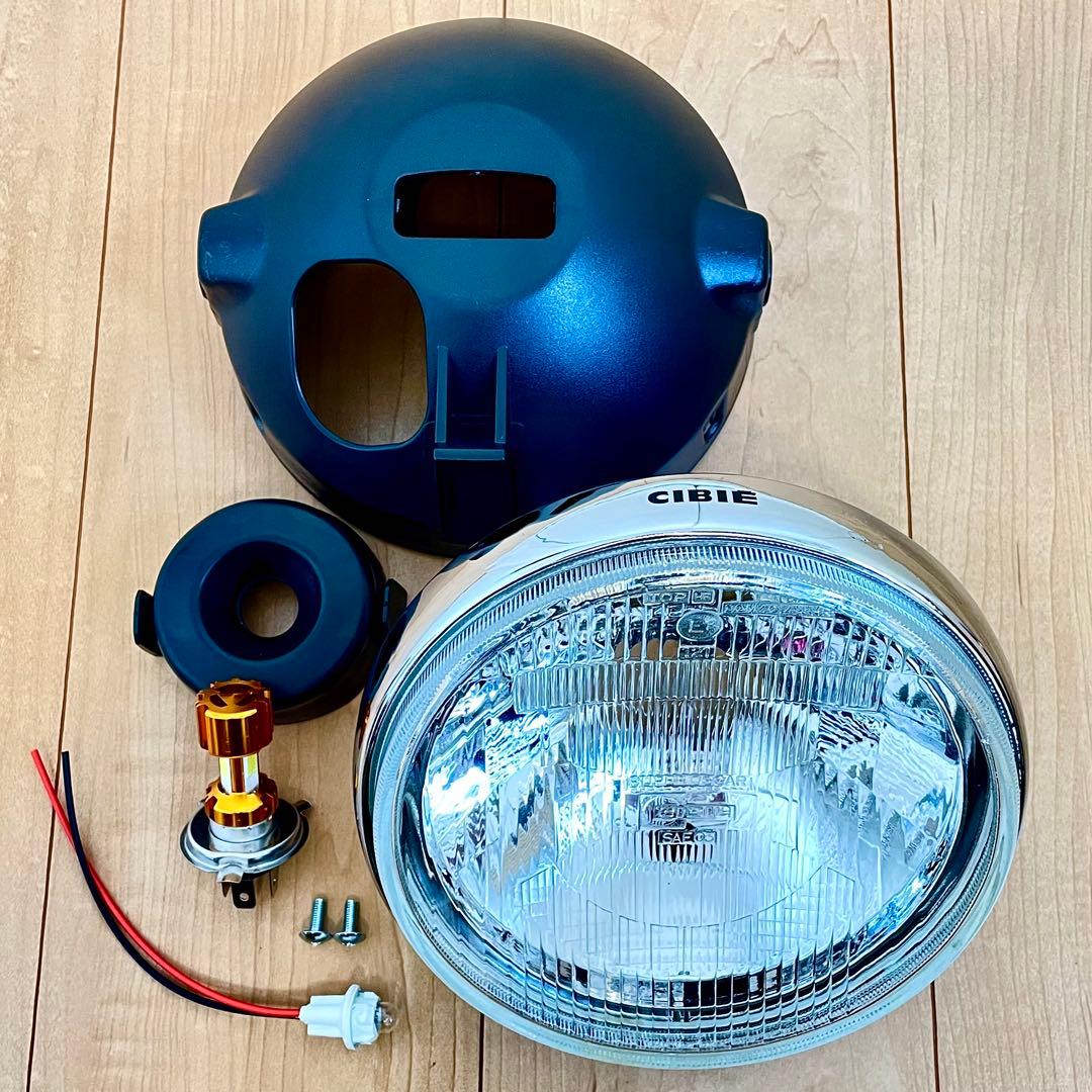 当時物 シビエ 凹み ヘッドライト 極美品 CIBIE マーシャル