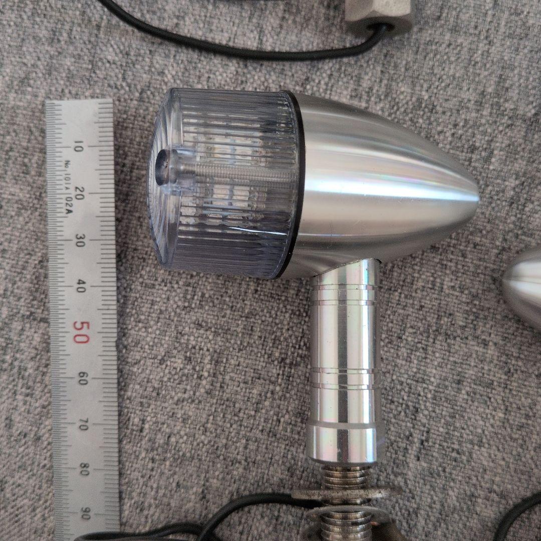 POSH アルミ削り出しウィンカー 4個セット　オレンジレンズ付き